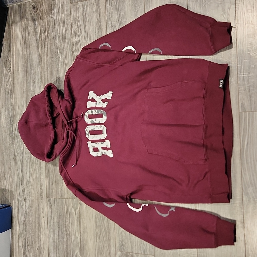 Rook Unisex Sweatshirt w/hoodie & front pouch sz L